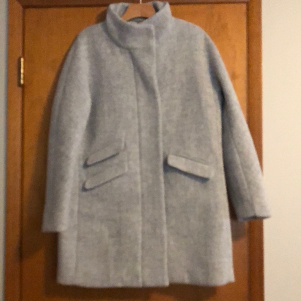 J. Crew Italian stadium-cloth wool cocoon coat